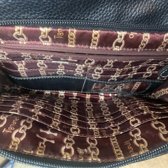 Tignanello Black Leather Crossbody Bag - Picture 3 of 7